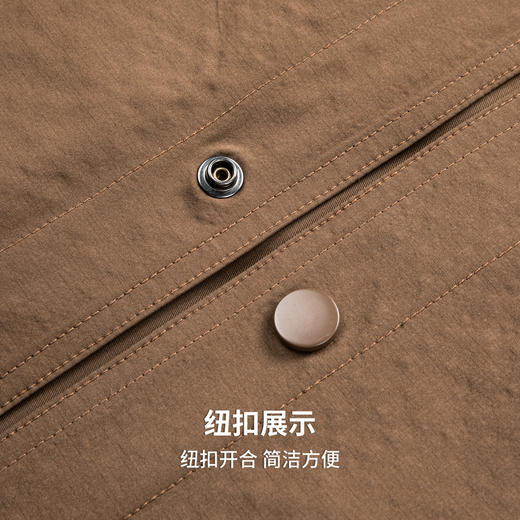 圣得西男士翻领工装夹克2025年秋季新款通勤百搭纯色休闲外套 商品图9