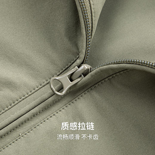 圣得西男士落肩立领夹克2025年秋季新款易打理几何拼接休闲外套 商品图9