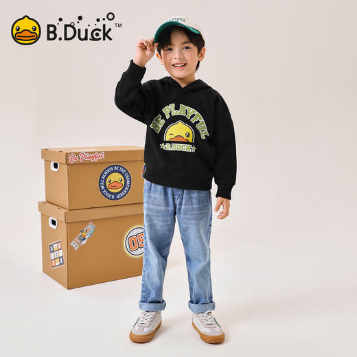 B.Duck小黄鸭童装春秋连帽卫衣110-170 BF3608075 商品图2