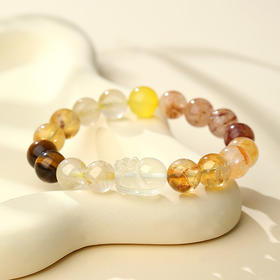 Winy s925银多彩石手链配证书送女友闺蜜节日生日礼物