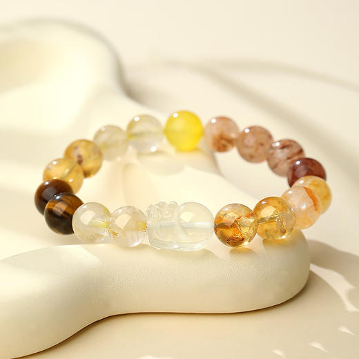 Winy s925银多彩石手链配证书送女友闺蜜节日生日礼物 商品图0