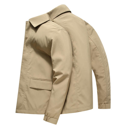 圣得西男士休闲夹克2025年秋季新款扛皱易打理通勤百搭翻领外套 商品图14