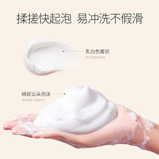 【保湿洁颜】深彻净污垢 双重保湿成分 洗后不干绷 小麦胚芽臻源保湿洁面乳120g 商品图5