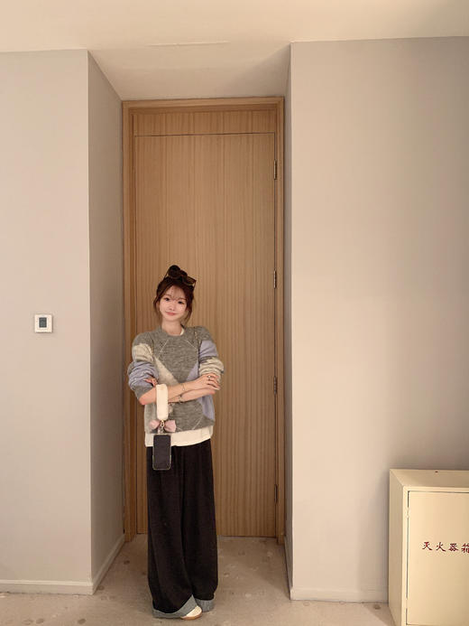 金蘑菇菇 我的秋冬统治区 公主请买西裤 / 松弛时髦翻边西裤 商品图5