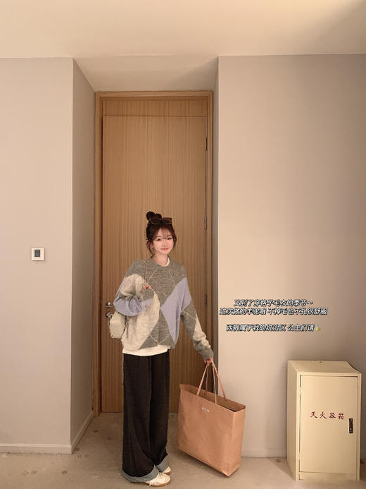 金蘑菇菇 我的秋冬统治区 公主请买西裤 / 松弛时髦翻边西裤 商品图7