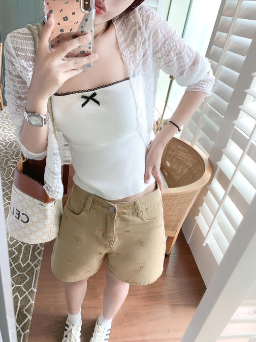 <曾小咸推荐>现货秒杀！卖完不补 ！微信打折价！甜辣妹蝴蝶结小背心带胸垫 日常99.99 立减50 秒杀49.99！ 商品图13