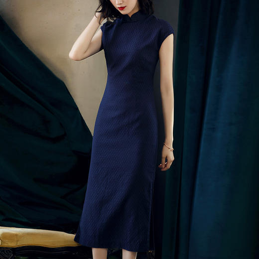 夏季新款复古棉麻日常改良旗袍 OYP90095 商品图4