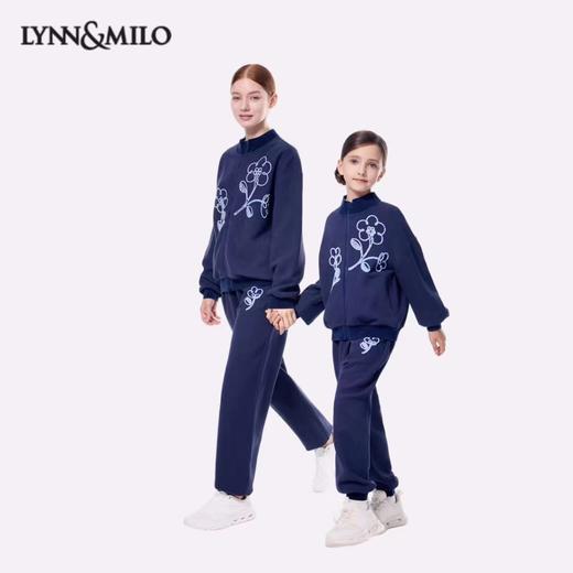【春上新】【秋季新品】8楼 琳麦罗 LYNN&MILO 蓝色华夫格绳绣灯笼长裤 商品图4
