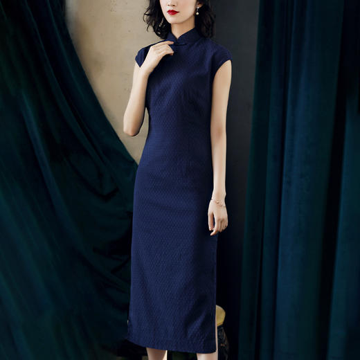 夏季新款复古棉麻日常改良旗袍 OYP90095 商品图1