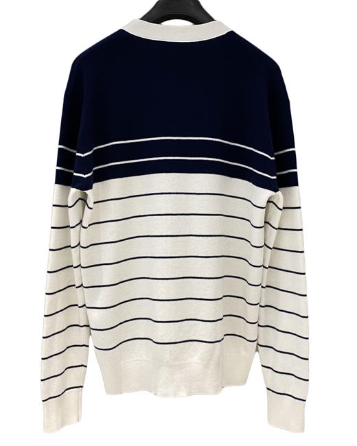 中性款刺绣条纹针织开衫012 商品图1