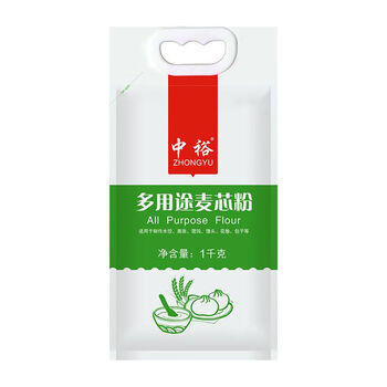 中裕面粉 多用途麦芯粉 馒头包子水饺面条中筋粉家庭通用粉2斤 /粮油调味 /面粉 /通用粉 商品图1