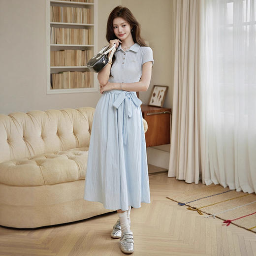 独特漂亮收腰连衣裙女夏季2025新款高级感修身a字裙时尚减龄裙子 商品图3