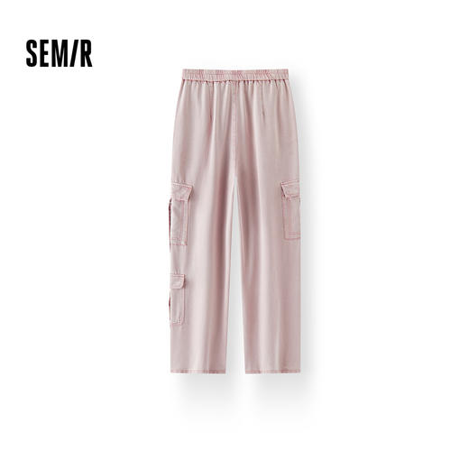 [商场同款]森马牛仔裤女户外工装裤拽姐炸街2025新款夏阔腿裤高街 商品图1