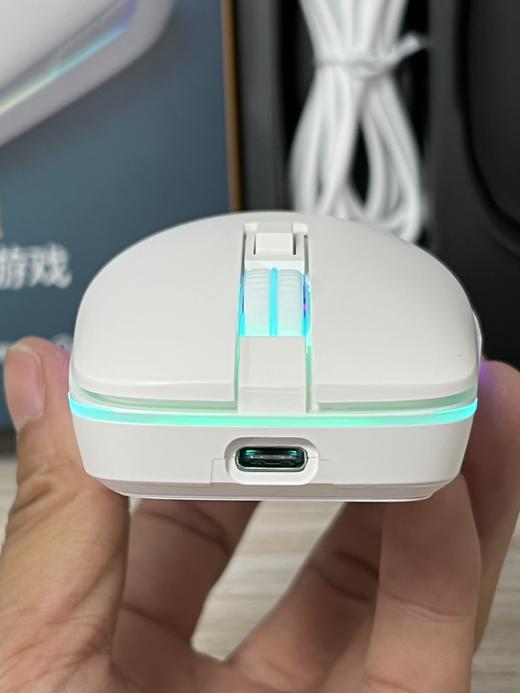 飞利浦充电三模鼠标蓝牙2.4G有线连接10000DPI调节 RGB灯光 宏编程 商品图7