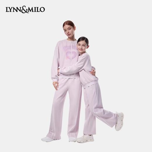 【春上新】【秋季新品】8楼 琳麦罗 LYNN&MILO 粉色棉莫空气层开口卫衣 商品图0