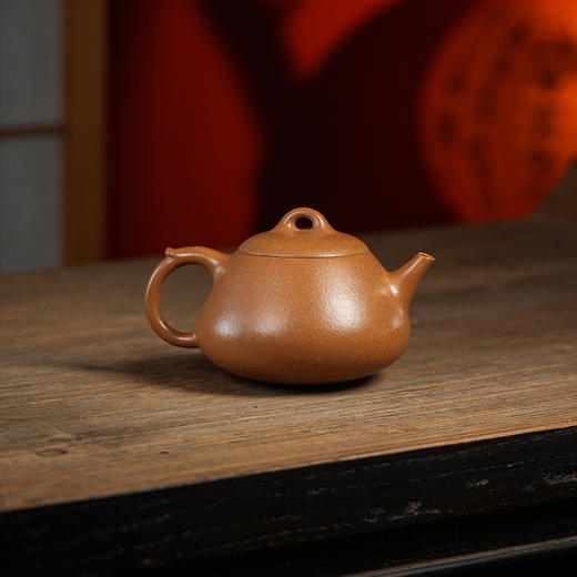 龙德堂陶艺 徐飞制《不倒翁》原矿金砂段 240cc 库存请咨询客服 商品图1