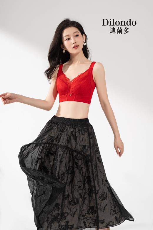 夏季新款大胸显小全罩杯内衣薄款收副乳调整型软钢圈聚拢上托性感蕾丝内衣2118455 商品图8