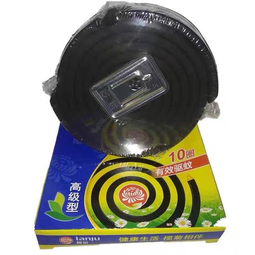 榄菊高级型黑蚊香 家用室内外有效驱蚊防蚊虫 公驱蚊蚊香野菊花无烟蚊香 10圈 1盒 商品图4