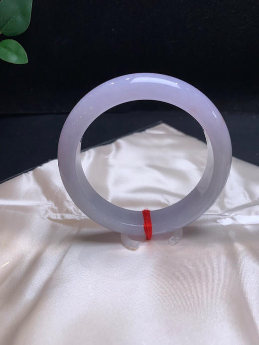 620650，57.5紫罗兰手镯。条形很好，大半圈粉紫底，粉粉嫩嫩的，局部带点点洒金 商品图1