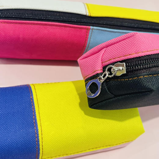 拼接帆布笔袋（颜色随机） 商品图1