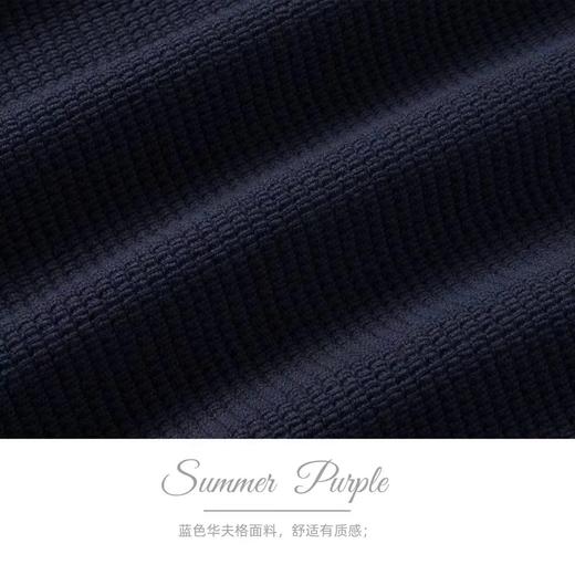 【春上新】【秋季新品】8楼 琳麦罗 LYNN&MILO 蓝色华夫格绳绣灯笼长裤 商品图2