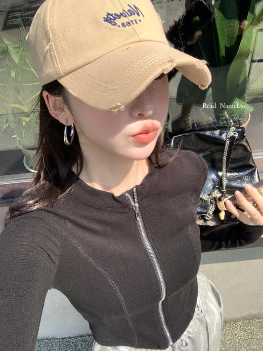 Read Nameless/黑色瘦瘦拉链上衣 2025/8/4 商品图12