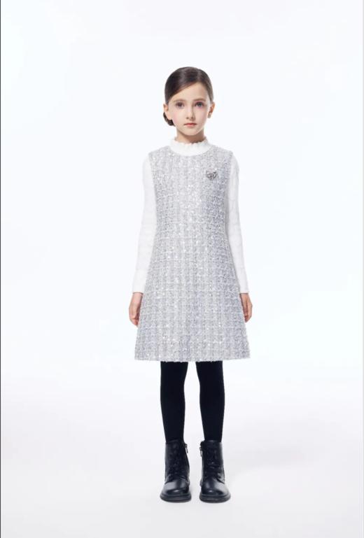 【春上新】【秋季新品】8楼 琳麦罗 LYNN&MILO 灰色粗纺珠片小香风 商品图3