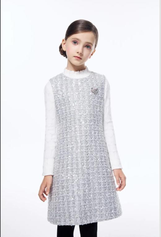 【春上新】【秋季新品】8楼 琳麦罗 LYNN&MILO 灰色粗纺珠片小香风 商品图8