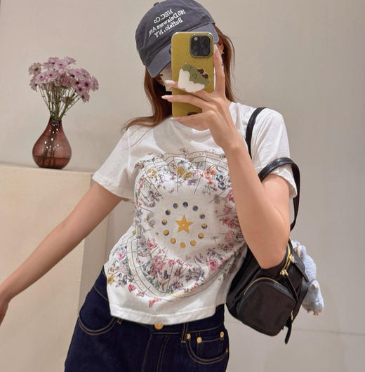 𝐃家新款Astral Flowers系列短袖T恤080202 商品图2