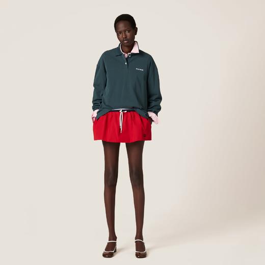 女款logo刺绣长袖polo衫017 商品图3