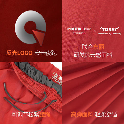 果凡男士2.5分短裤专业吸湿速干运动短裤户外运动装备GSA11155 商品图5