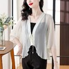 A6055外搭开衫防晒衣女夏季薄款小披肩国风罩衫新中式短外套 商品缩略图2
