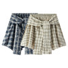 [商场同款]森马半身裙女绑带复古显瘦2025新款夏季不规则格纹短裙 商品缩略图4