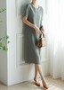 哥弟同款简约知性气质优雅轻熟风醋酸连衣裙 商品缩略图10