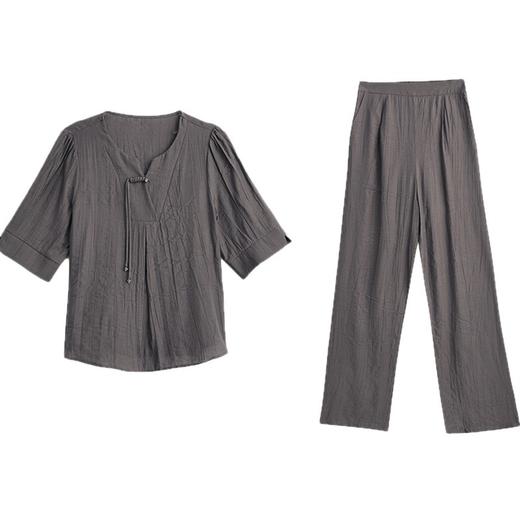 套装女2025新款夏季时尚轻奢高级感两件套阔腿裤套装 商品图4