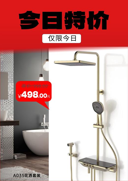秒杀：A035高级智能数显花洒（全铜水路） 商品图0