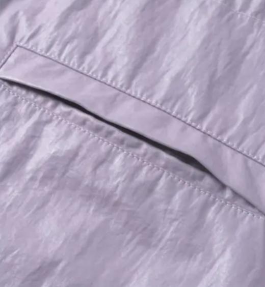 【春上新】【秋季新品】8楼 琳麦罗 LYNN&MILO 紫色微皱油蜡皮感插肩袖短款夹克 商品图6