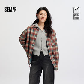 森柔牛仔|商场同款森马牛仔衬衫女中长款2025秋新款oversize衬衣