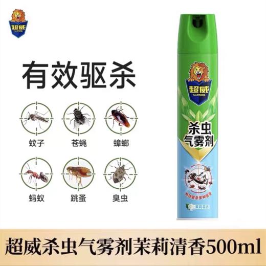 超威杀虫气雾剂 杀虫剂喷雾剂 驱杀蚊子蚂蚁蟑螂药苍蝇 茉莉花香 500ml 1瓶 商品图0