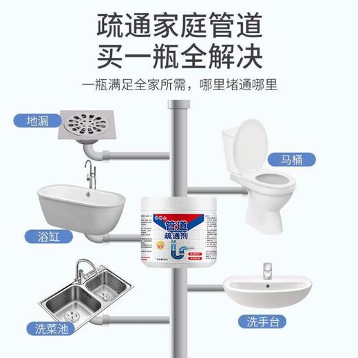 【管道疏通剂强力溶解】马桶厨房下水道油污堵塞通厕所去味粉除臭神器 商品图2