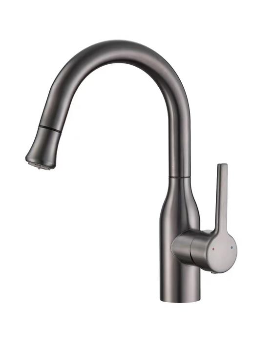 5961 威尼斯抽拉面盆龙头-枪灰 商品图0