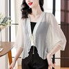 A6055外搭开衫防晒衣女夏季薄款小披肩国风罩衫新中式短外套 商品缩略图1
