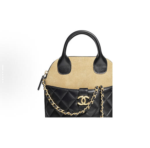 顶级免税版 VIP专柜体验 收到即官网同样  CHANEL香奈儿 25A手工坊竖款贝壳包 简约酷飒风，麂皮拼色很是独特～链条斜挎手提即慵懒又精致～ 出街背它，走路都带“飒”感 商品图3