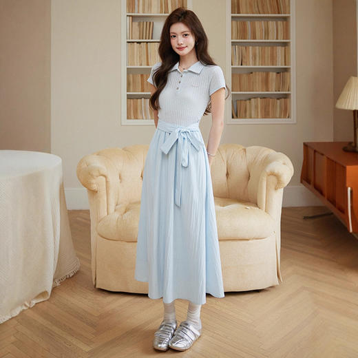 独特漂亮收腰连衣裙女夏季2025新款高级感修身a字裙时尚减龄裙子 商品图2