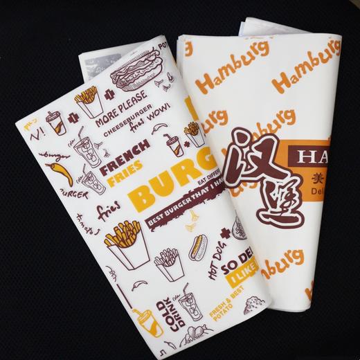 一次性汉堡纸 鸡肉卷纸 饭团纸 三明治纸 防油纸托盘纸 商品图1