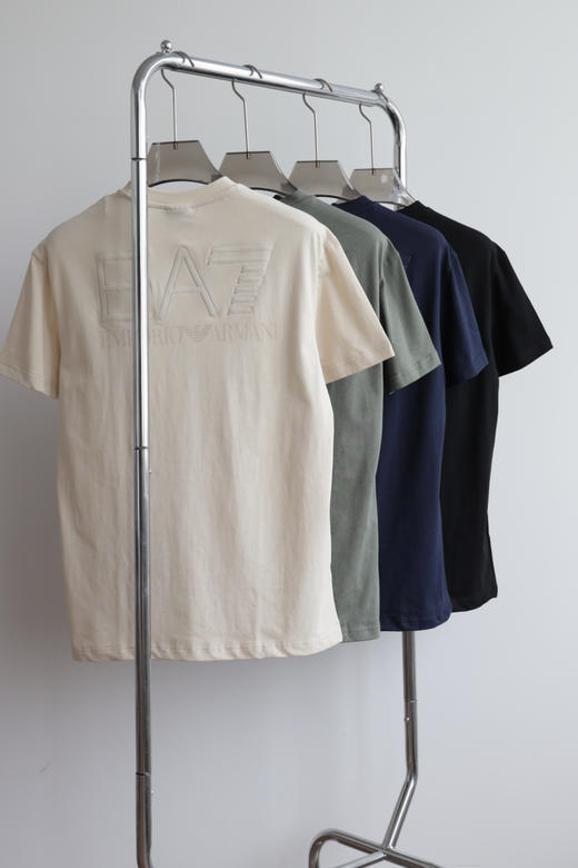 E.@.7 25新品 情侣款刺绣圆领短袖T恤  TX580 商品图1