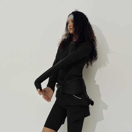 [商场同款]森马长袖T恤女短款抑菌2025秋新款吸湿速干衣服运动风 商品图2