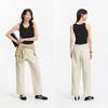 [商场同款]森马休闲裤女抽绳长裤松弛感2025夏新款分割阔腿裤简约 商品缩略图2