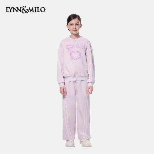 【春上新】【秋季新品】8楼 琳麦罗 LYNN&MILO 粉色棉莫空气层开口卫衣 商品图1