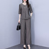 套装女2025新款夏季时尚轻奢高级感两件套阔腿裤套装 商品缩略图2